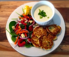 Cauliflower and Spring Onion Hashbrowns