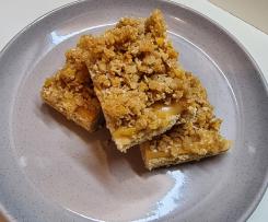Gluten Free Gooey Caramel Anzac Slice by Happy Mum Happy Child