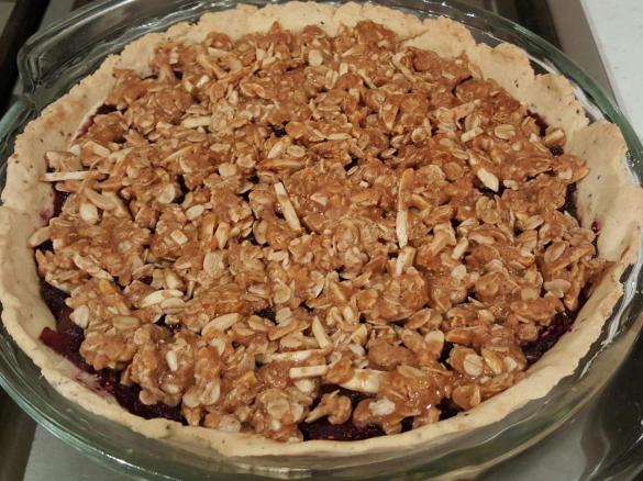 Apple berry crumble pie - Wheat free