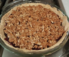 Apple berry crumble pie - Wheat free