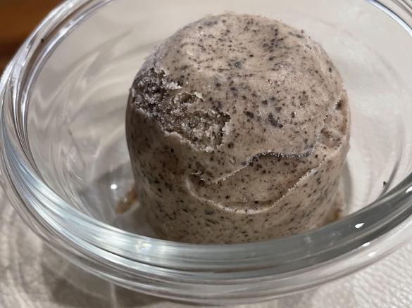 Chocolate, coconut, banana ice cream