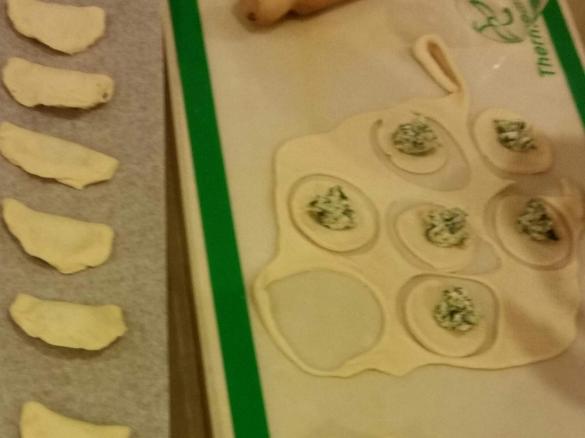 Spinach and Three Cheese mini calzone