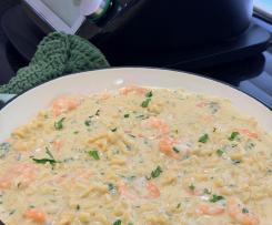 Creamy Garlic Prawn Pasta (TM6/TM5 version) by Thermo Cazza