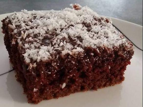 Chocolate Coconut Sponge Brownies