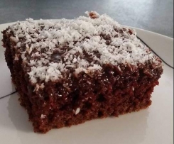 Chocolate Coconut Sponge Brownies