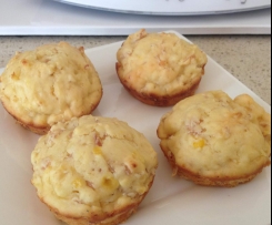Ham, Cheese and Corn Muffins