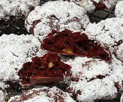 Red Velvet Crinkle Cookies