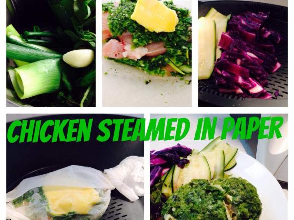 Chicken Breast Steamed in Paper