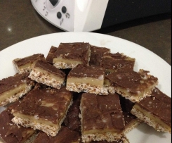 Gluten free, dairy free, egg free caramel slice