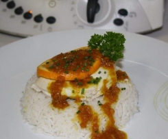 Spiced Orange Chicken with Rice