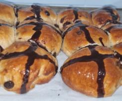 Tangzhong Choc Chip Hot Cross Buns