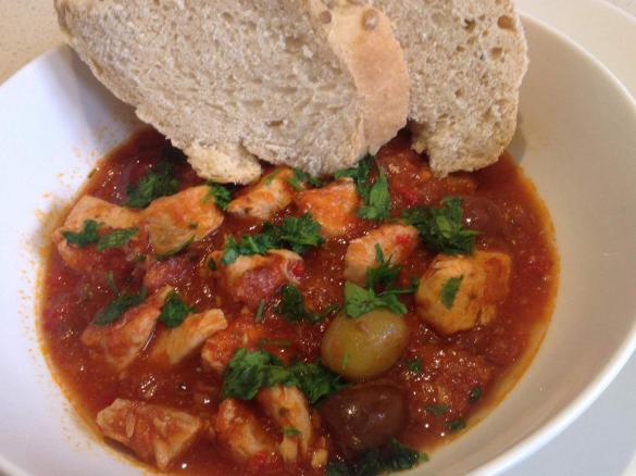 Chicken and Chorizo Hotpot