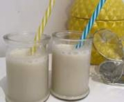 Rice bubble banana milkshake