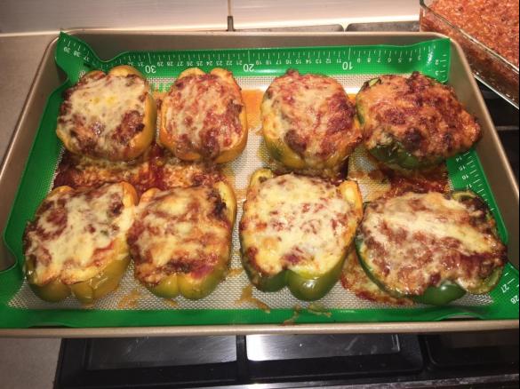 Stuffed capsicums or peppers