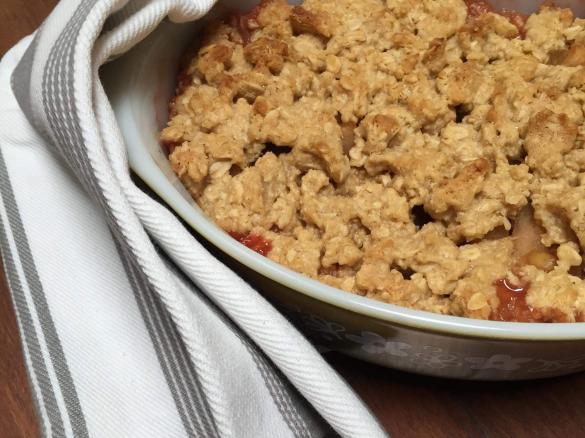 Rustic Strawberry and Apple Crumble
