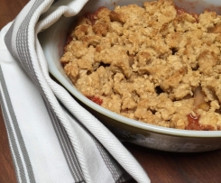 Rustic Strawberry and Apple Crumble