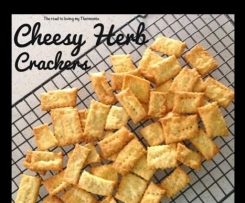 Cheesy Herb Crackers 