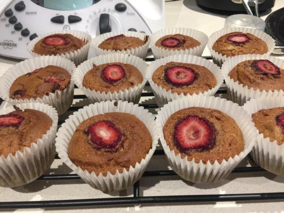 Paleo Strawberry Muffins
