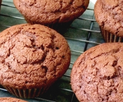 Choc coconut muffins