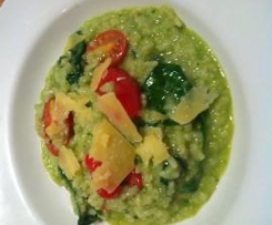 Tomato, Pesto and Parmesan Risotto
