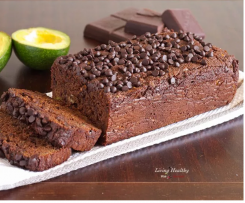 Avocado Chocolate Bread- from Living Healthy with Chocolate
