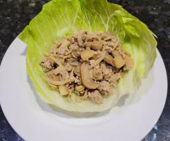 Keto lettuce pork cups