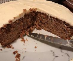 LCHF Carrot Cake with Cream Cheese Icing
