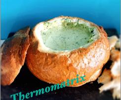 Spring time spinach cob loaf