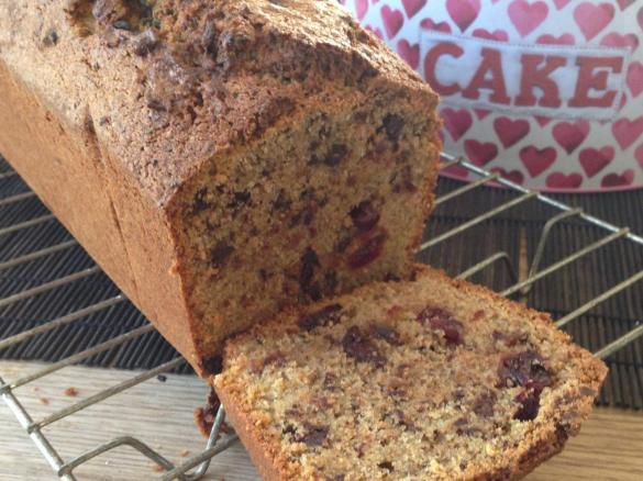 Zucchini, Craisin & Choc Chip "Bread"