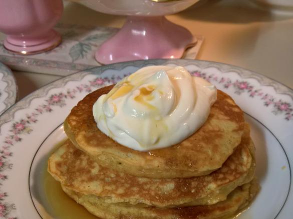 Wholemeal Peanut Butter Chia Pancakes