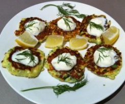 Zucchini and Haloumi Fritters