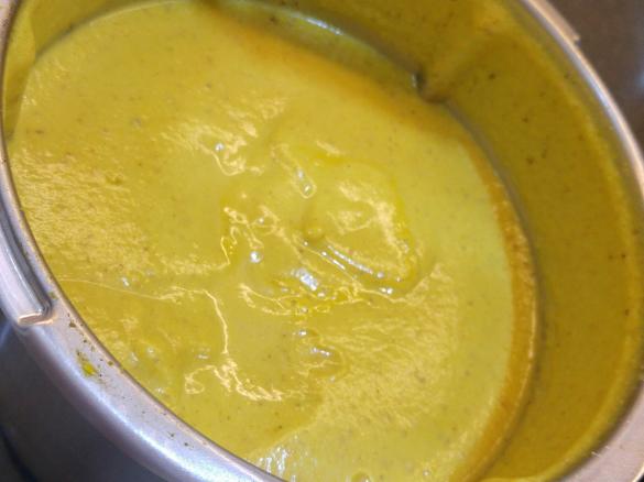 Moroccan spiced cauliflower & almond soup