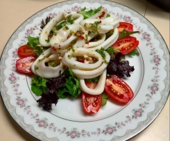 Calamari with Lemon Lime and Chilli Sauce 