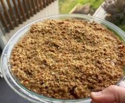 Rhubarb and Apple crumble