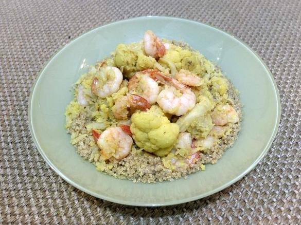 Curried Prawns and Cauliflower 
