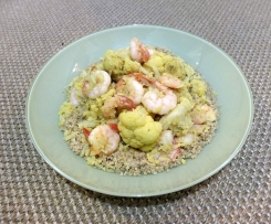 Curried Prawns and Cauliflower 