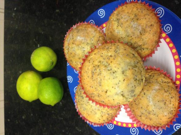 Lime & Poppyseed Muffins