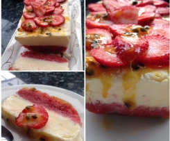 Strawberry & Passionfruit Yoghurt Semifreddo