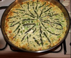 ASPARAGUS SPRING ONION FRITTATA