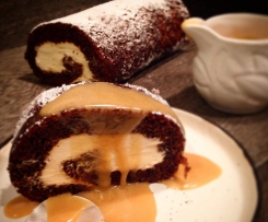 Sticky Date Roll with Butterscotch Sauce