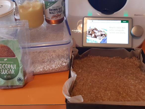 Gluten Free Healthy Anzac slice