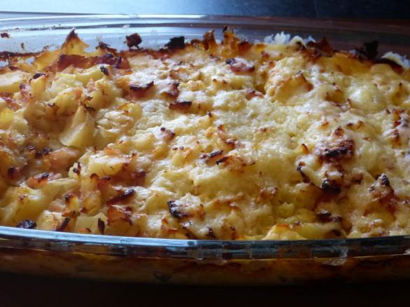 Bacon and Onion Potato Bake