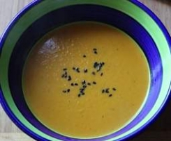 Sweet Potato and Curry with Lime Soup