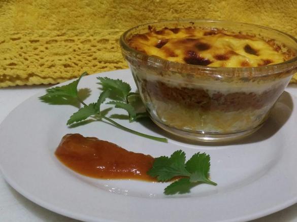 Babotie and yellow rice