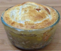 Chicken, Mushroom and Vegetable Potted Pie