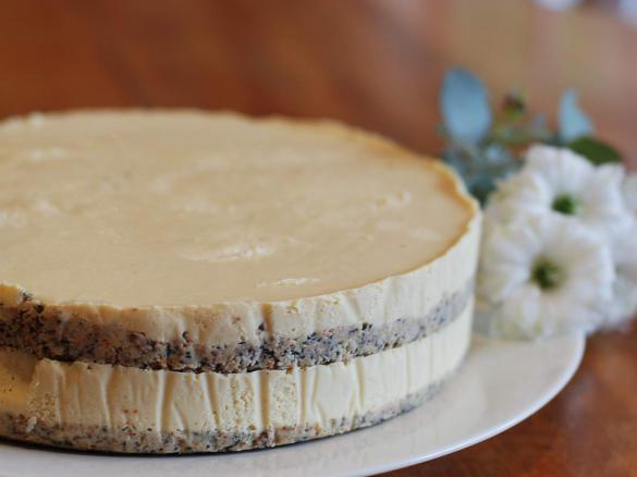 Raw Orange Poppyseed Cake