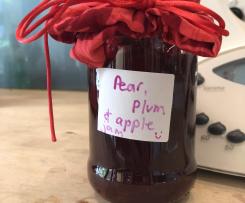 Pear, Plum and Apple Jam