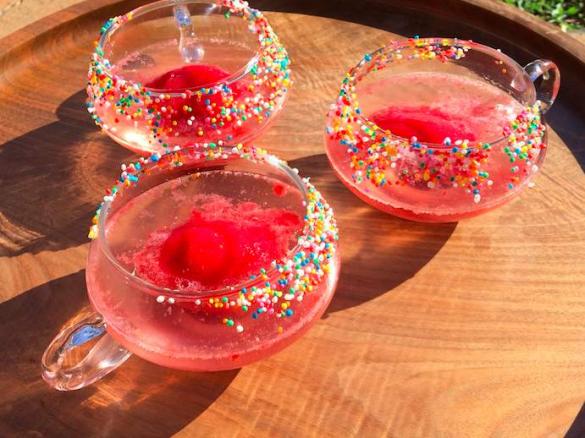 Sparkling Berry Sorbet Spritzer