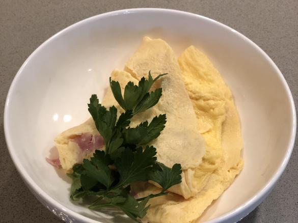 Ham and Cheese 3 Egg Omelette