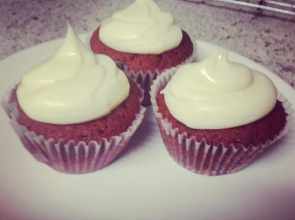 Raspberry Red velvet cupcake 